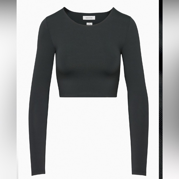 Babaton Ribbed Contour Crew Cropped Longsleeve Top - Picture 14 of 14